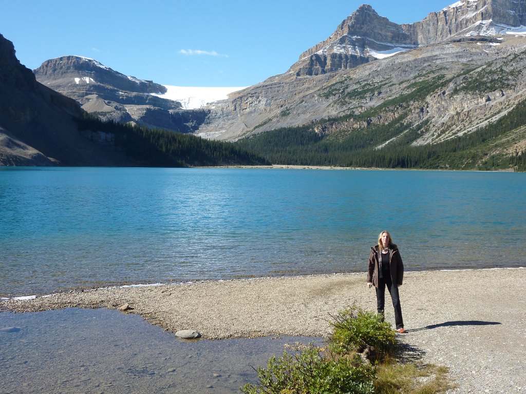 P1010144.JPG - Bow Lake im Banff Nationalpark