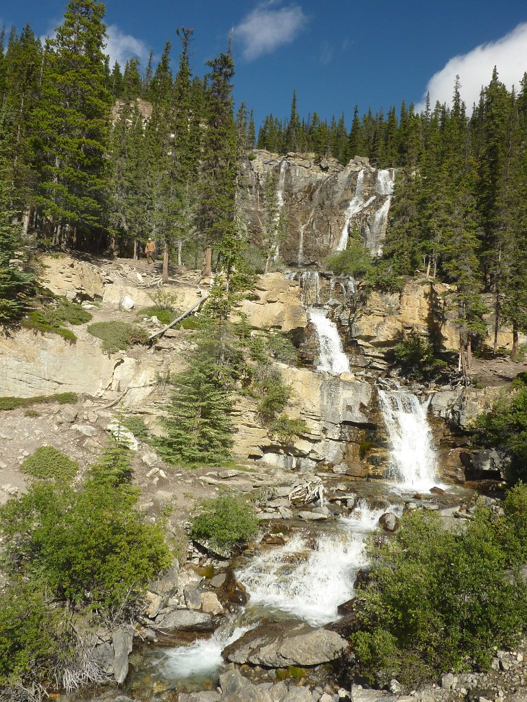 P1010221.JPG - Wasserfall im Jasper Nationalpark